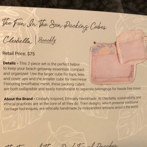 *Beachly* Cleobella Fun in theSun Packing Cubes